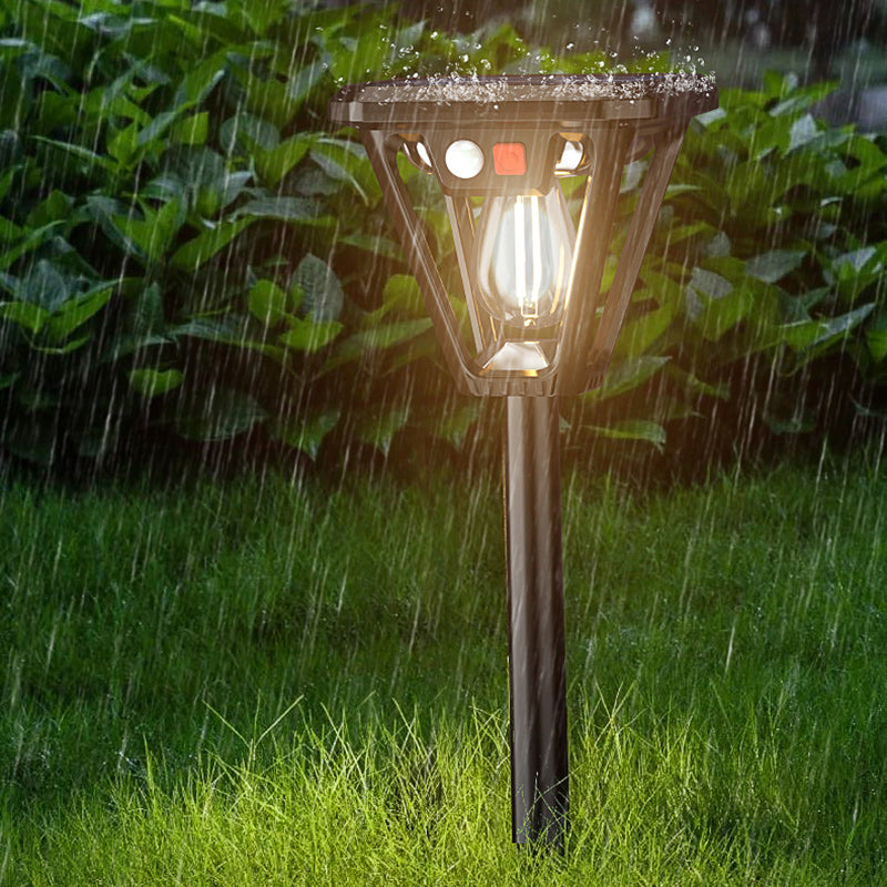 Contemporary Industrial Human Body Sensing LED Solar Waterproof Lawn Insert Light For Outdoor Patio | Stornfield
