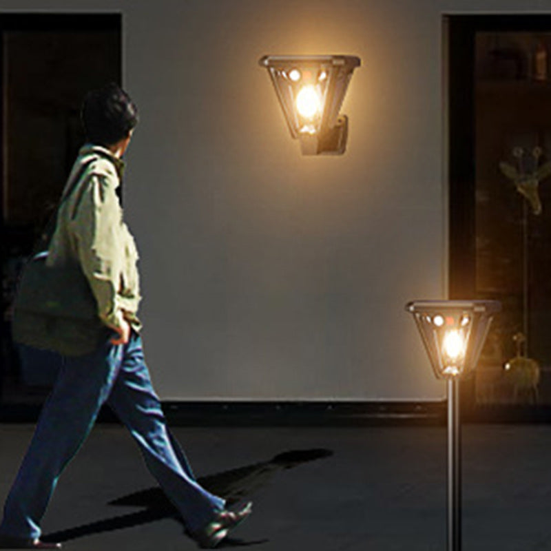 Contemporary Industrial Human Body Sensing LED Solar Waterproof Lawn Insert Light For Outdoor Patio | Stornfield
