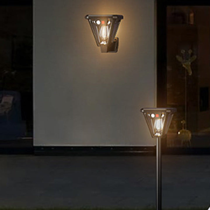 Contemporary Industrial Human Body Sensing LED Solar Waterproof Lawn Insert Light For Outdoor Patio | Stornfield