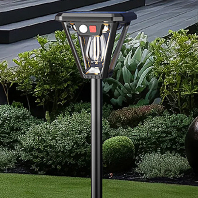 Contemporary Industrial Human Body Sensing LED Solar Waterproof Lawn Insert Light For Outdoor Patio | Stornfield