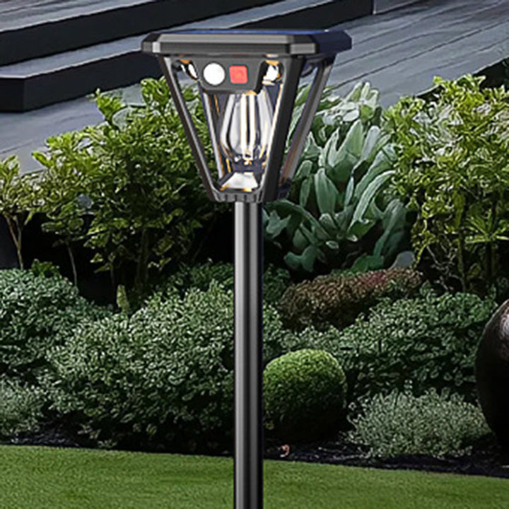 Contemporary Industrial Human Body Sensing LED Solar Waterproof Lawn Insert Light For Outdoor Patio | Stornfield