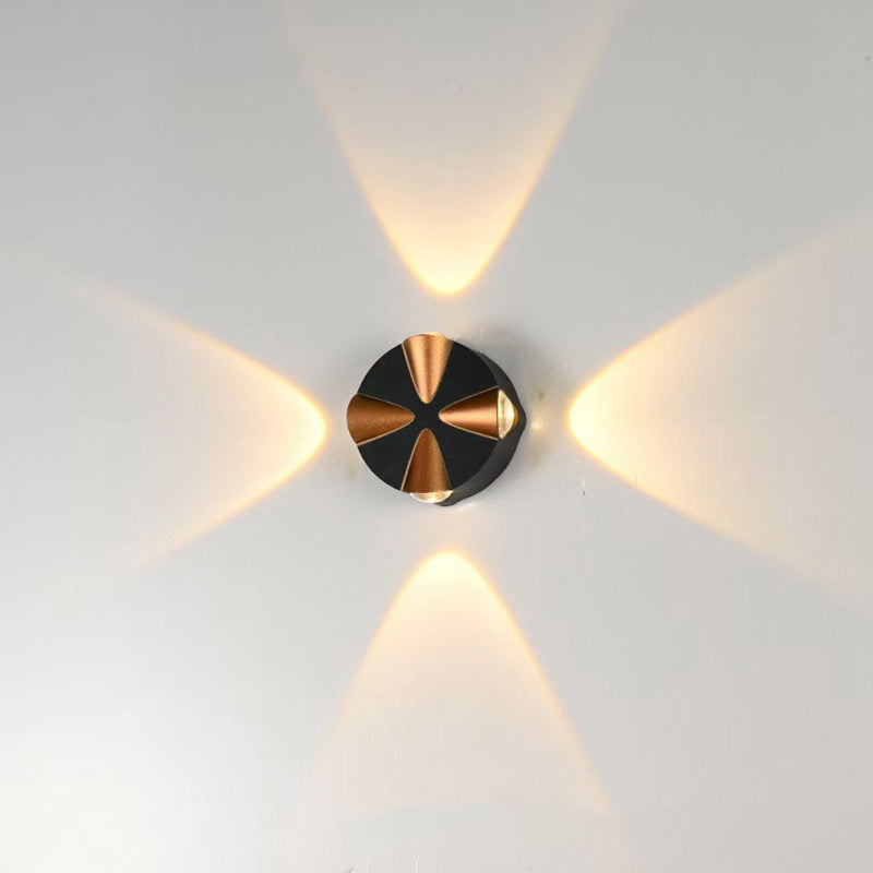 Contemporary Simplicity Round Aluminum LED Outdoor Wall Sconce Lamp For Outdoor Patio | Stornfield