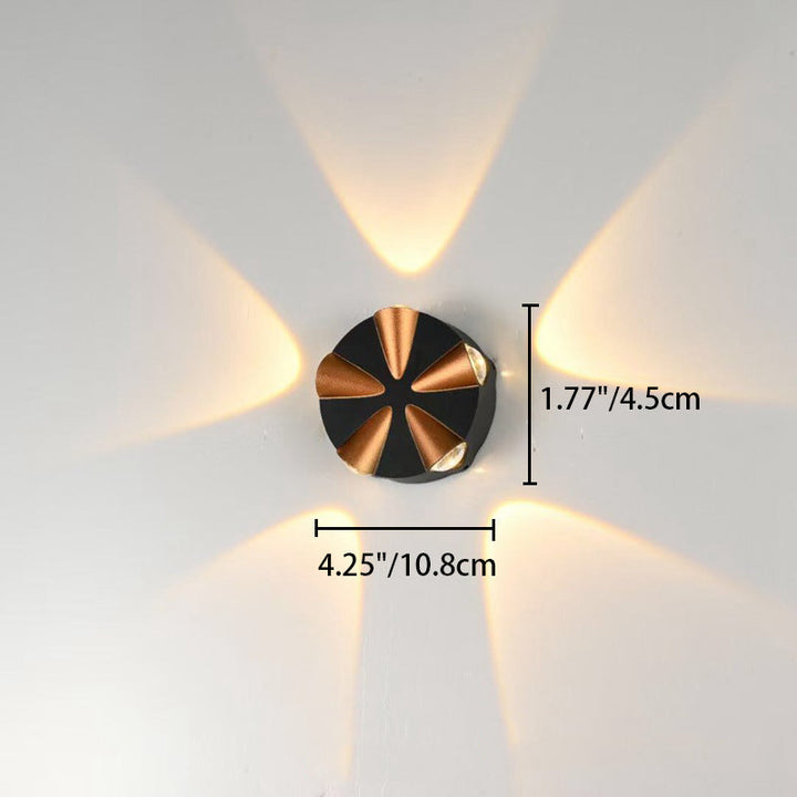 Contemporary Simplicity Round Aluminum LED Outdoor Wall Sconce Lamp For Outdoor Patio | Stornfield