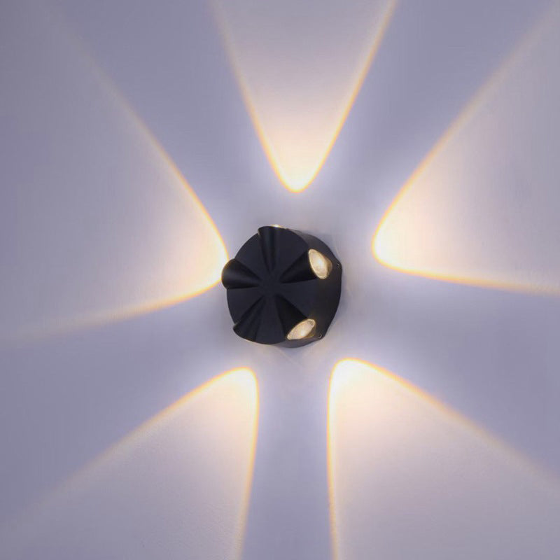 Contemporary Simplicity Round Aluminum LED Outdoor Wall Sconce Lamp For Outdoor Patio | Stornfield