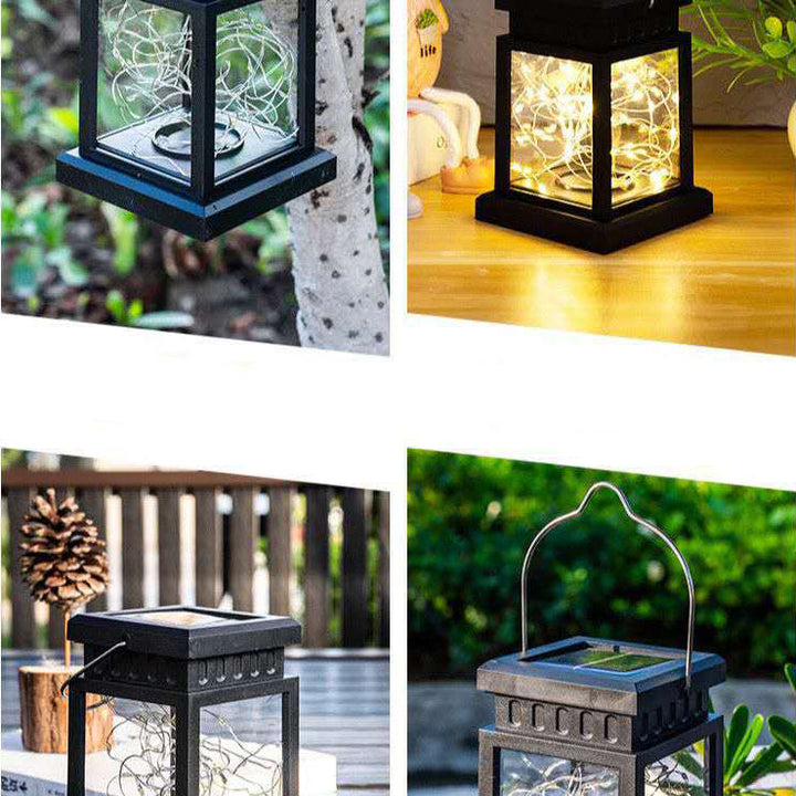 Contemporary Industrial Square Star LED Solar Waterproof Landscape Lawn Light For Garden | Stornfield