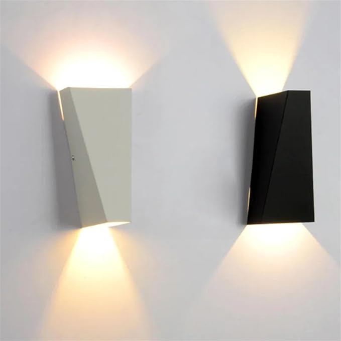Modern Minimalist Aluminum Up And Down Illuminated LED Wall Sconce Lamp For Outdoor Patio | Stornfield