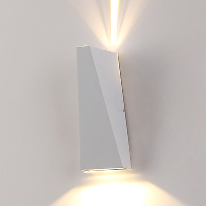 Modern Minimalist Aluminum Up And Down Illuminated LED Wall Sconce Lamp For Outdoor Patio | Stornfield