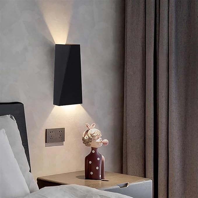 Modern Minimalist Aluminum Up And Down Illuminated LED Wall Sconce Lamp For Outdoor Patio | Stornfield