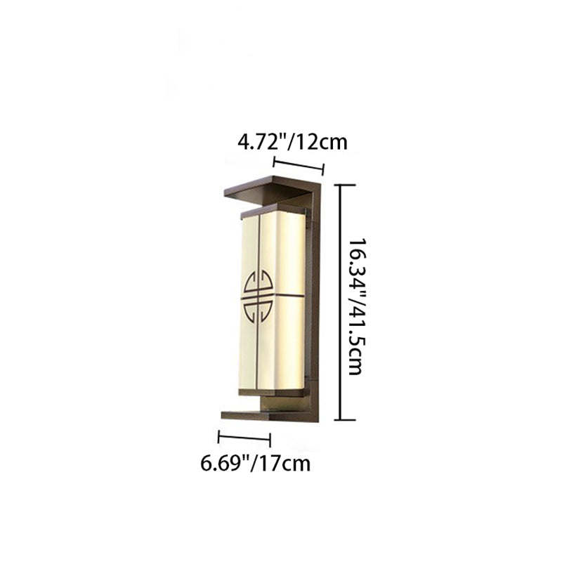 Contemporary Industrial Rectangular Aluminum Stainless Steel LED Outdoor Solar Wall Sconce Lamp For Outdoor Patio | Stornfield