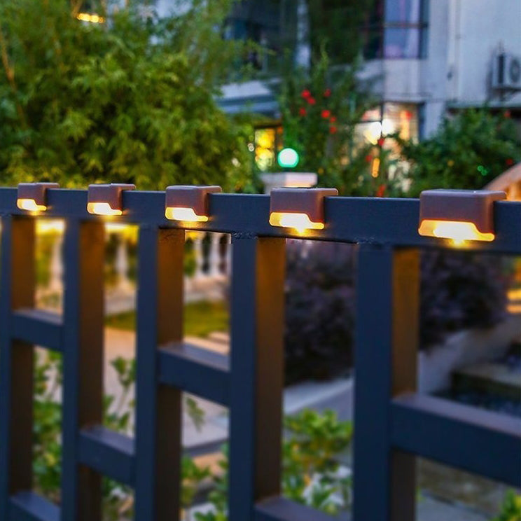 Contemporary Industrial PP Square Waterproof LED Solar Outdoor Step Light For Garden | Stornfield