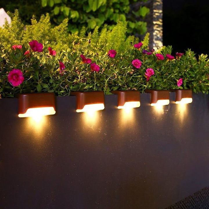 Contemporary Industrial PP Square Waterproof LED Solar Outdoor Step Light For Garden | Stornfield