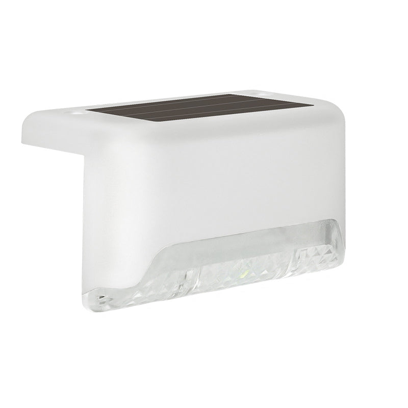 Contemporary Industrial PP Square Waterproof LED Solar Outdoor Step Light For Garden | Stornfield
