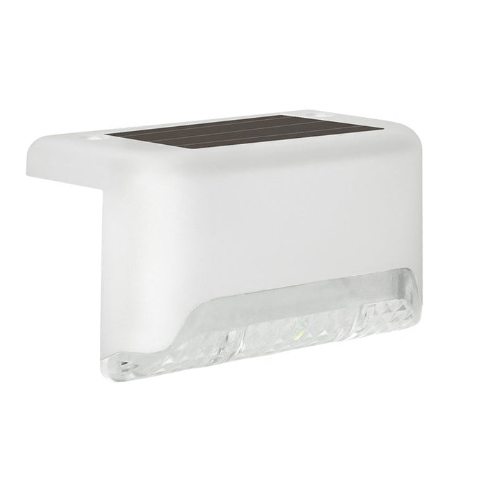 Contemporary Industrial PP Square Waterproof LED Solar Outdoor Step Light For Garden | Stornfield
