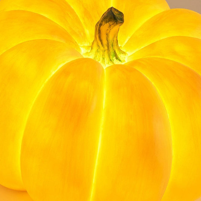 Modern Art Deco Solar Waterproof Pumpkin Round Resin LED Outdoor Light For Garden | Stornfield