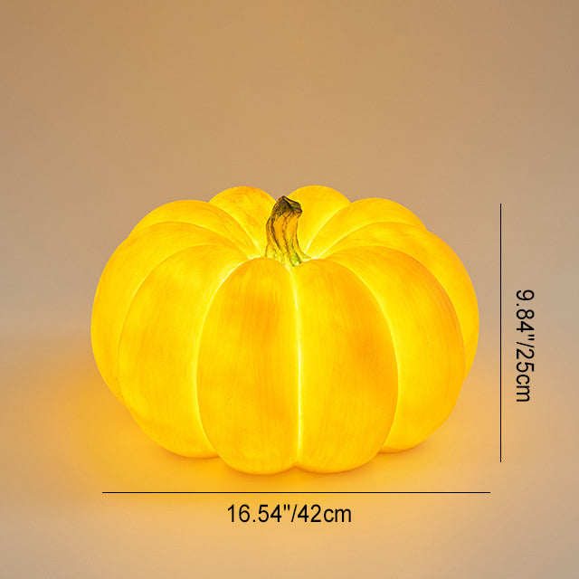 Modern Art Deco Solar Waterproof Pumpkin Round Resin LED Outdoor Light For Garden | Stornfield