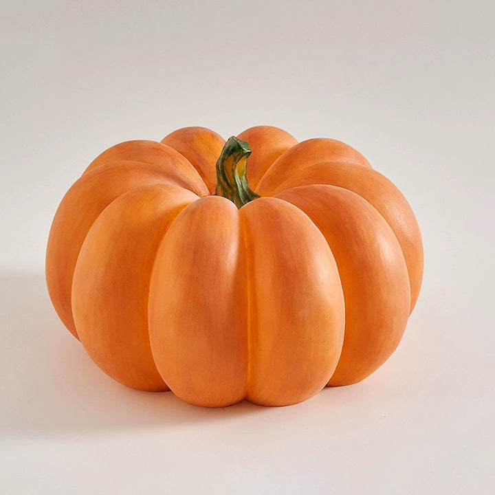 Modern Art Deco Solar Waterproof Pumpkin Round Resin LED Outdoor Light For Garden | Stornfield