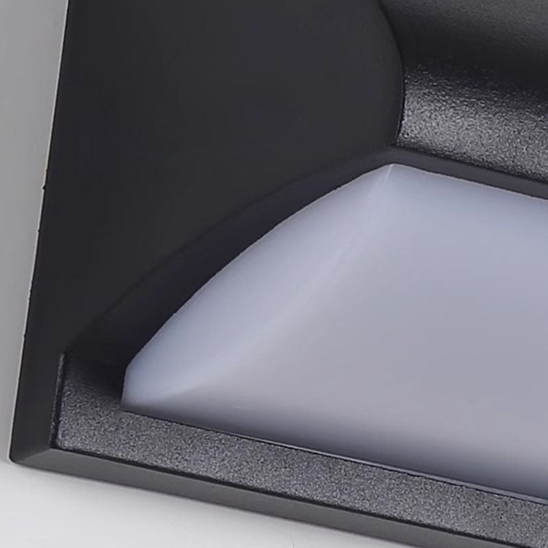 Modern Minimalist Waterproof Rectangle Oval PC Aluminum LED Wall Sconce Lamp For Outdoor | Stornfield