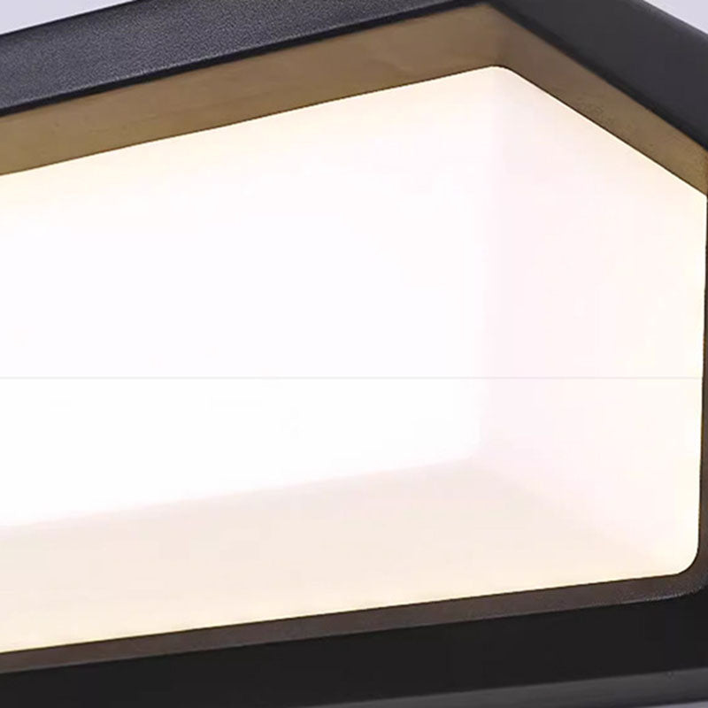 Modern Minimalist Waterproof Rectangle Oval PC Aluminum LED Wall Sconce Lamp For Outdoor | Stornfield