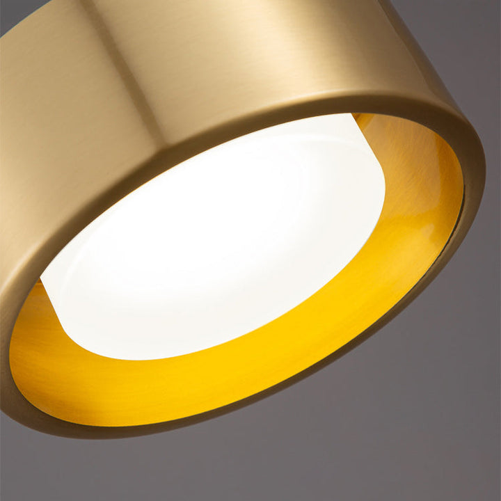 Stornfield | Minimalist Cylindrical Round Iron LED Pendant Light for Bedroom
