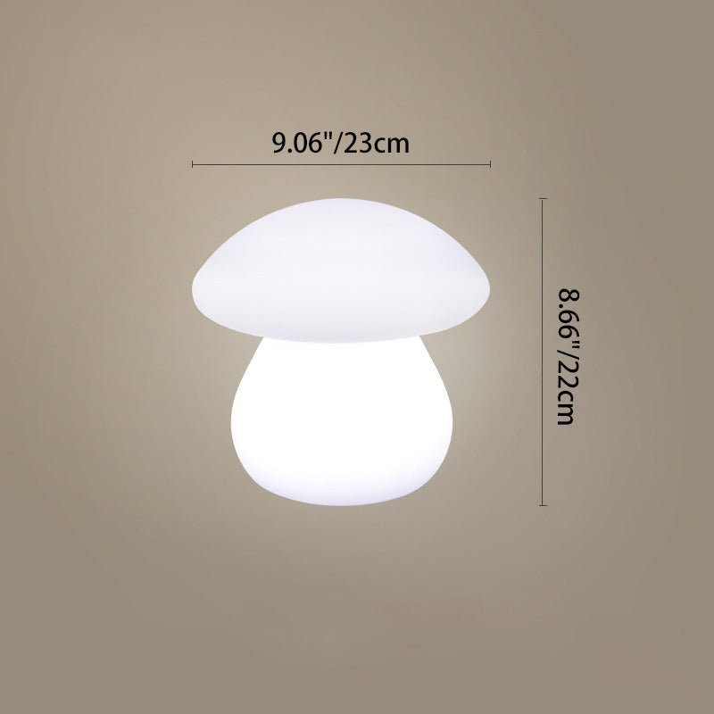 Contemporary Creative Solar Waterproof Mushroom Shape PE LED Outdoor Light For Patio | Stornfield