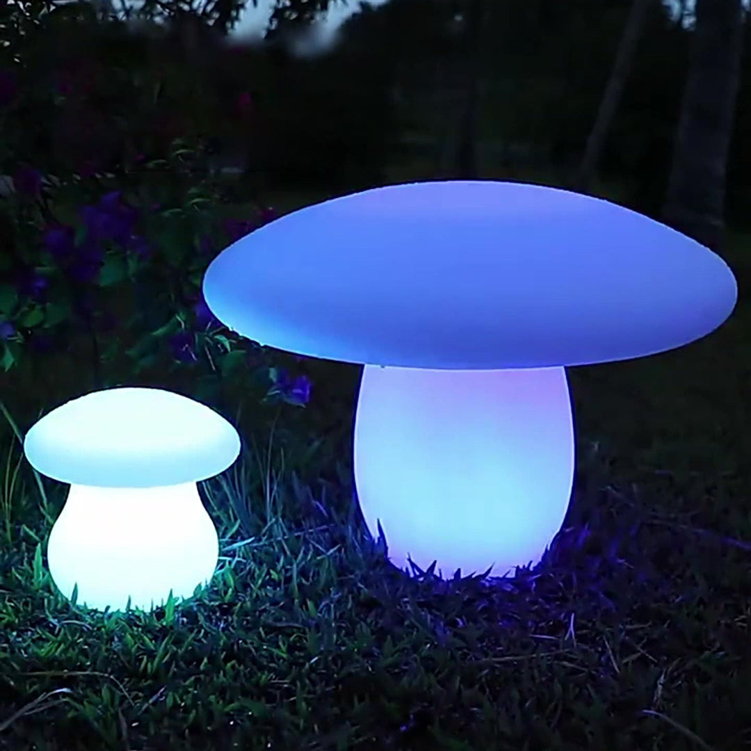 Contemporary Creative Solar Waterproof Mushroom Shape PE LED Outdoor Light For Patio | Stornfield