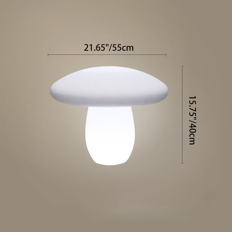 Contemporary Creative Solar Waterproof Mushroom Shape PE LED Outdoor Light For Patio | Stornfield