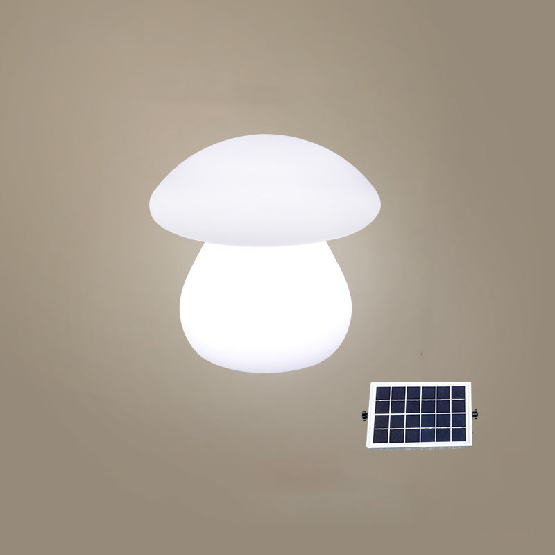 Contemporary Creative Solar Waterproof Mushroom Shape PE LED Outdoor Light For Patio | Stornfield