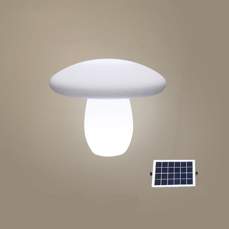Contemporary Creative Solar Waterproof Mushroom Shape PE LED Outdoor Light For Patio | Stornfield