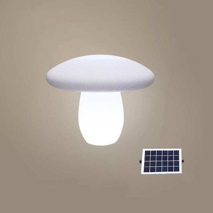 Contemporary Creative Solar Waterproof Mushroom Shape PE LED Outdoor Light For Patio | Stornfield