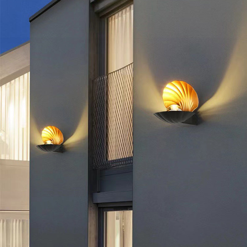 Contemporary Creative Waterproof Shell Aluminum Acrylic LED Wall Sconce Lamp For Outdoor Patio | Stornfield