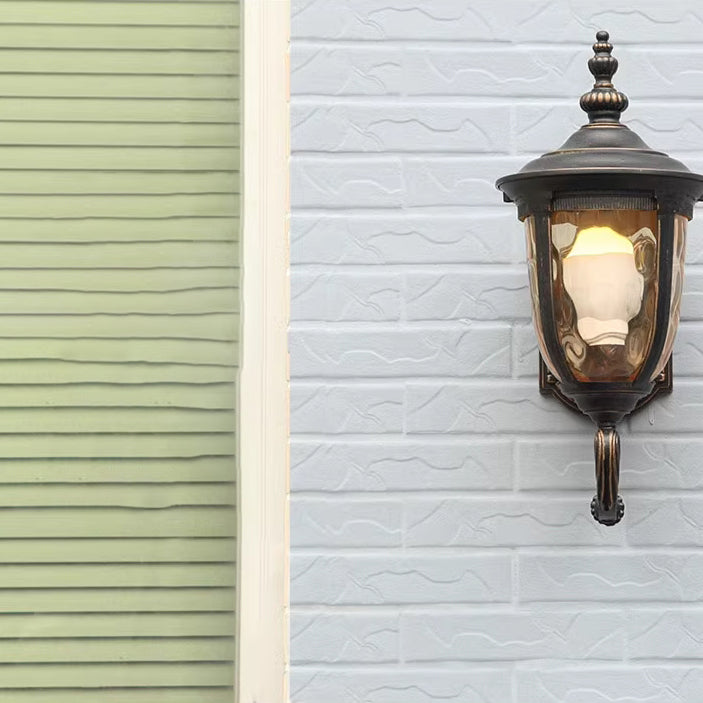 Contemporary Nordic Jar Aluminum Glass 1-Light Wall Sconce Lamp For Outdoor Patio | Stornfield