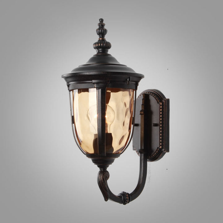 Contemporary Nordic Jar Aluminum Glass 1-Light Wall Sconce Lamp For Outdoor Patio | Stornfield