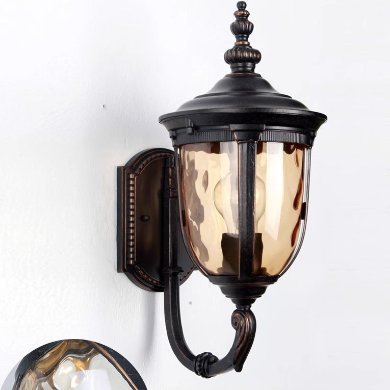 Contemporary Nordic Jar Aluminum Glass 1-Light Wall Sconce Lamp For Outdoor Patio | Stornfield