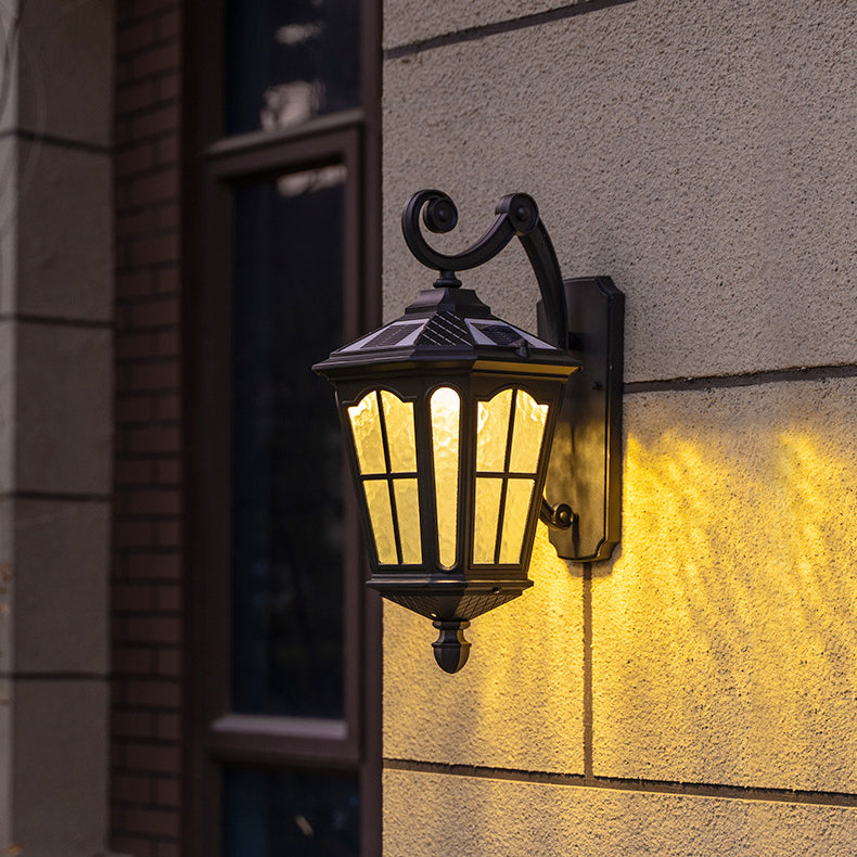 Traditional European Lantern Waterproof Aluminum Glass 1-Light Wall Sconce Lamp For Outdoor Patio | Stornfield