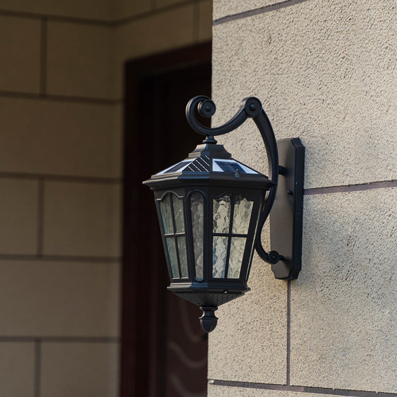 Traditional European Lantern Waterproof Aluminum Glass 1-Light Wall Sconce Lamp For Outdoor Patio | Stornfield