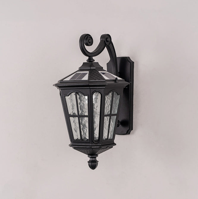Traditional European Lantern Waterproof Aluminum Glass 1-Light Wall Sconce Lamp For Outdoor Patio | Stornfield