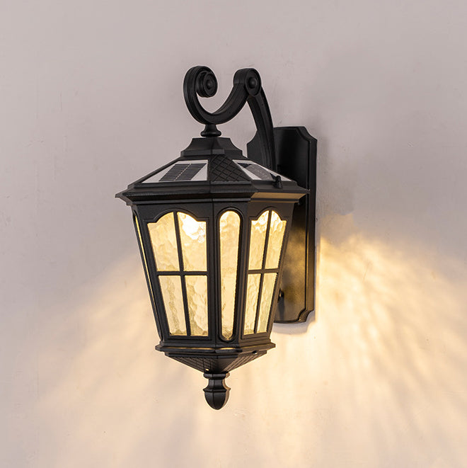 Traditional European Lantern Waterproof Aluminum Glass 1-Light Wall Sconce Lamp For Outdoor Patio | Stornfield