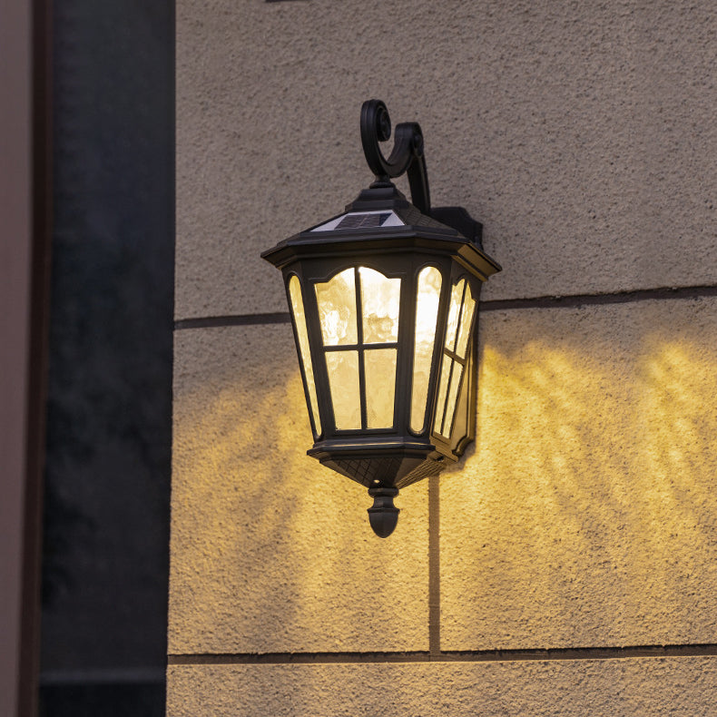 Traditional European Lantern Waterproof Aluminum Glass 1-Light Wall Sconce Lamp For Outdoor Patio | Stornfield