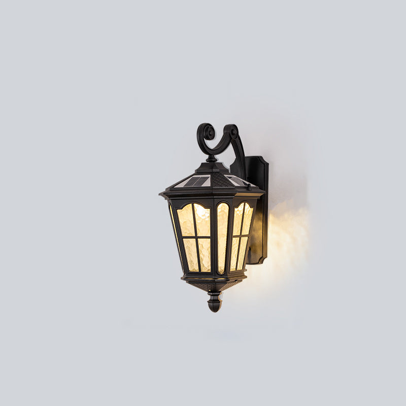 Traditional European Lantern Waterproof Aluminum Glass 1-Light Wall Sconce Lamp For Outdoor Patio | Stornfield