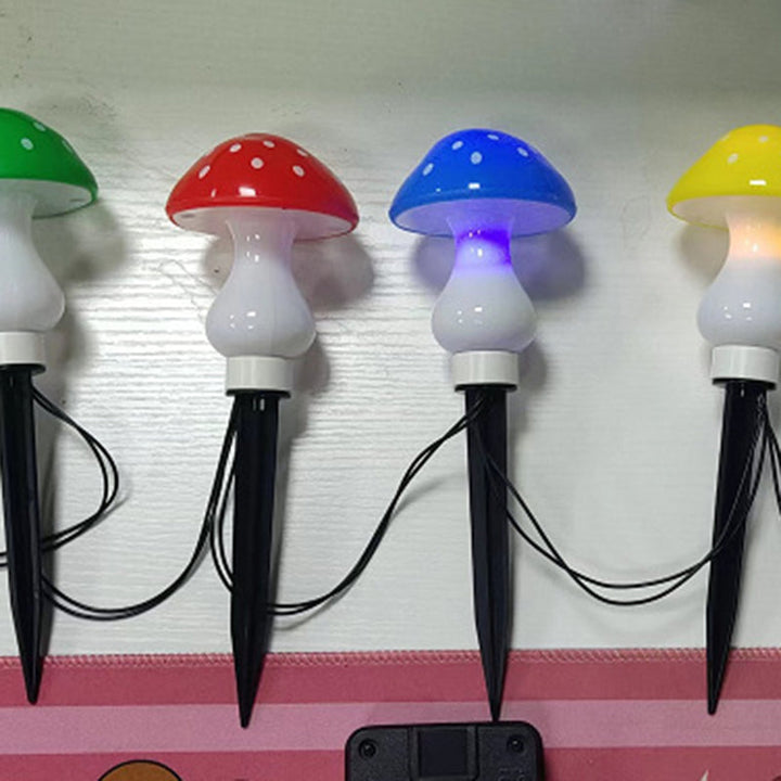 Contemporary Creative Waterproof Solar Mushroom Plastic LED Landscape Lighting Outdoor Lights For Garden | Stornfield