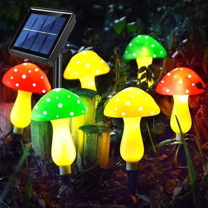 Contemporary Creative Waterproof Solar Mushroom Plastic LED Landscape Lighting Outdoor Lights For Garden | Stornfield