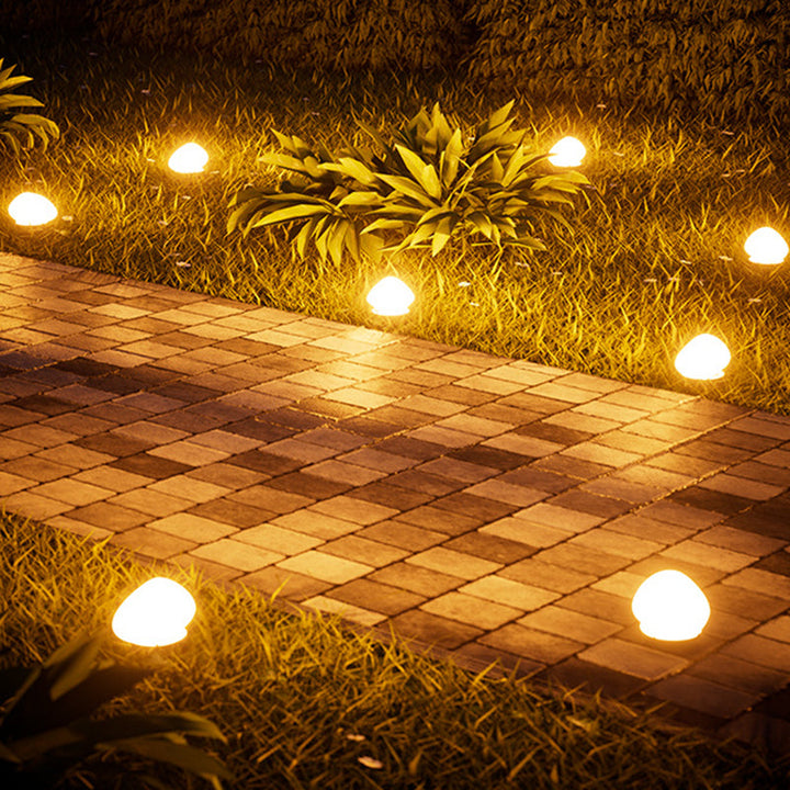 Modern Minimalist Waterproof Solar Pebble PP LED Outdoor Light Landscape Lighting For Garden | Stornfield