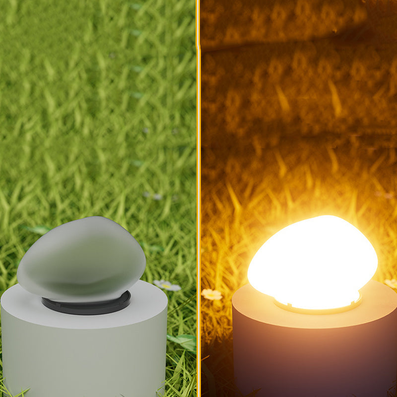 Modern Minimalist Waterproof Solar Pebble PP LED Outdoor Light Landscape Lighting For Garden | Stornfield