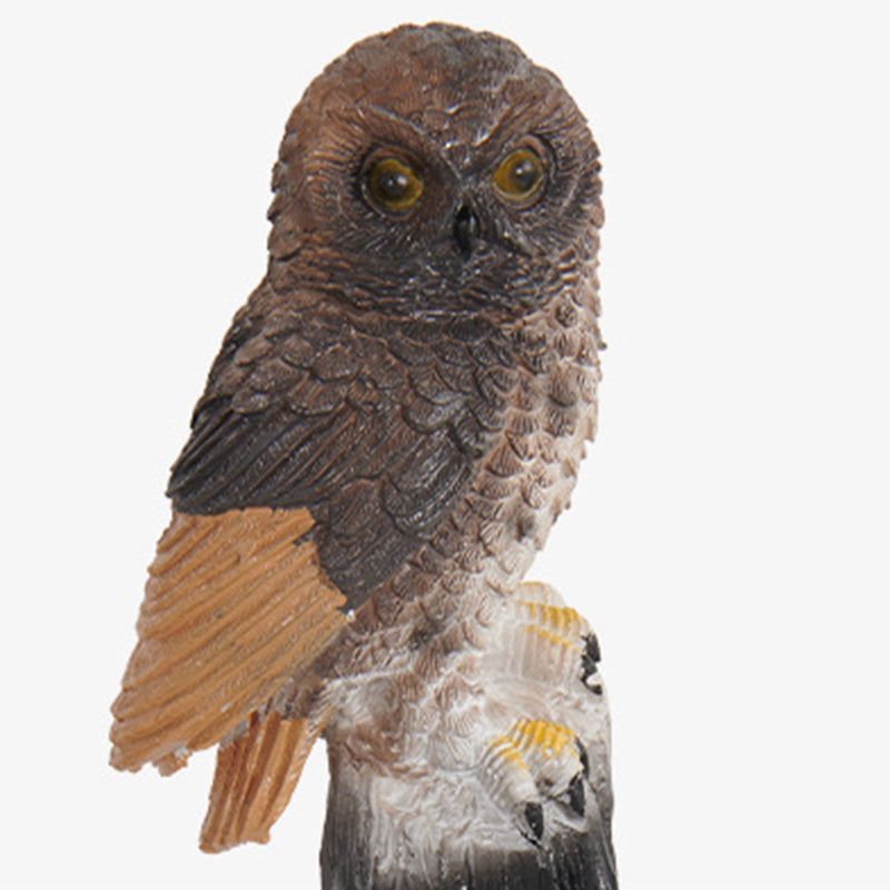 Modern Art Deco Waterproof Solar Resin PP Owl LED Landscape Lighting Outdoor Light For Outdoor Patio | Stornfield