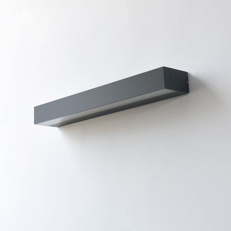 Modern Minimalist Rectangular Bar Waterproof Aluminum LED Wall Sconce Lamp For Garden | Stornfield