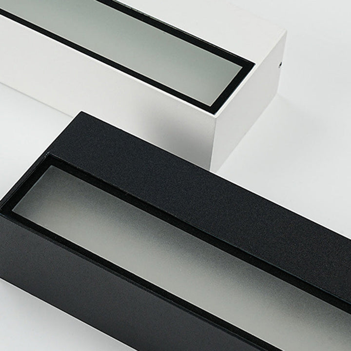 Modern Minimalist Rectangular Bar Waterproof Aluminum LED Wall Sconce Lamp For Garden | Stornfield