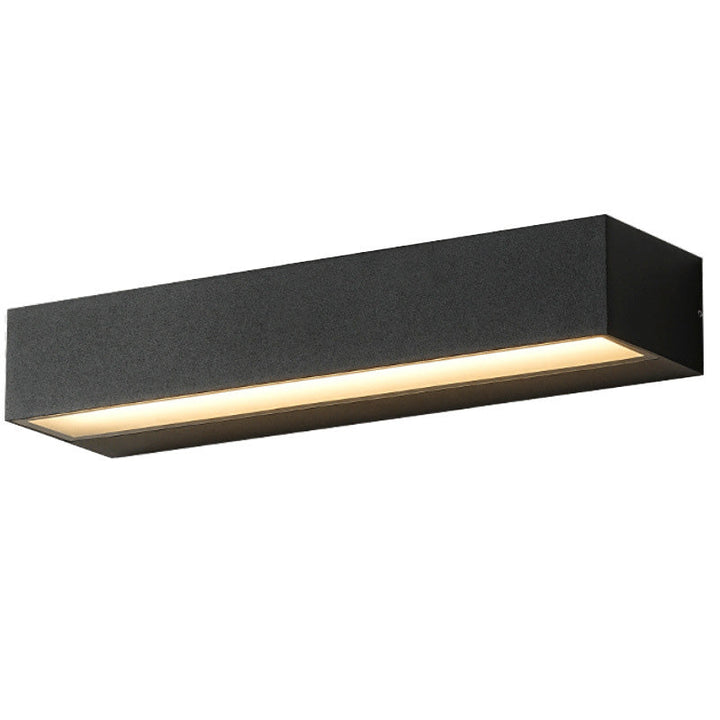 Modern Minimalist Rectangular Bar Waterproof Aluminum LED Wall Sconce Lamp For Garden | Stornfield