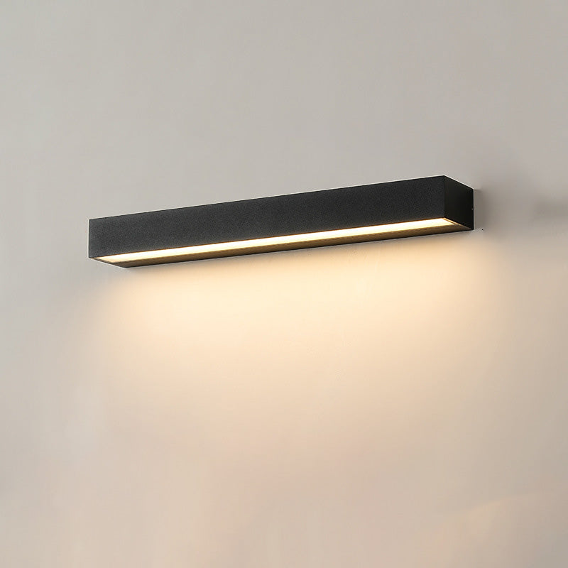 Modern Minimalist Rectangular Bar Waterproof Aluminum LED Wall Sconce Lamp For Garden | Stornfield