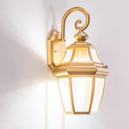 Contemporary Nordic Round Court Waterproof Glass Hardware 1-Light Wall Sconce Lamp For Outdoor Patio | Stornfield