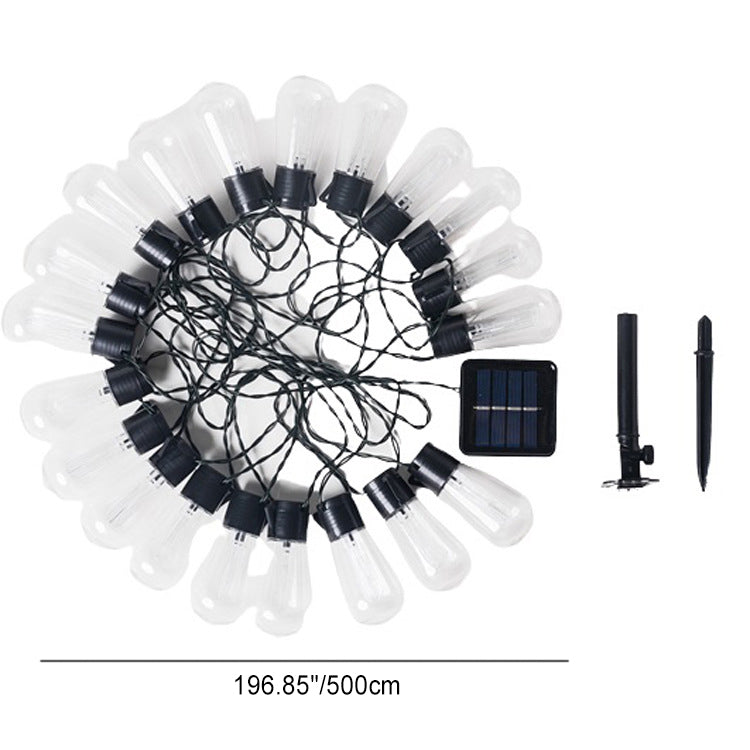 Modern Minimalist Round Long Line Glass Iron LED String Light For Garden | Stornfield